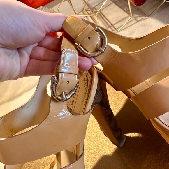 Coach Tan High Heel Sandals - Picture 8 of 8